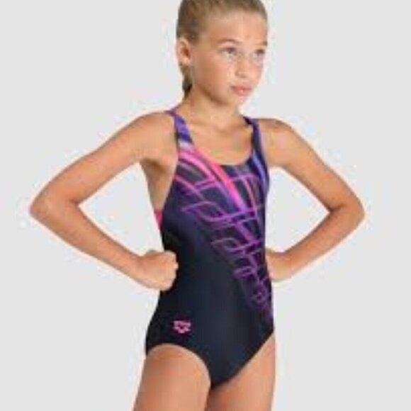 ARENA GIRLS SHADING PRO BACK ONE PIECE SWIMSUIT SIZE 8-10 OR 26 BRAND NEW